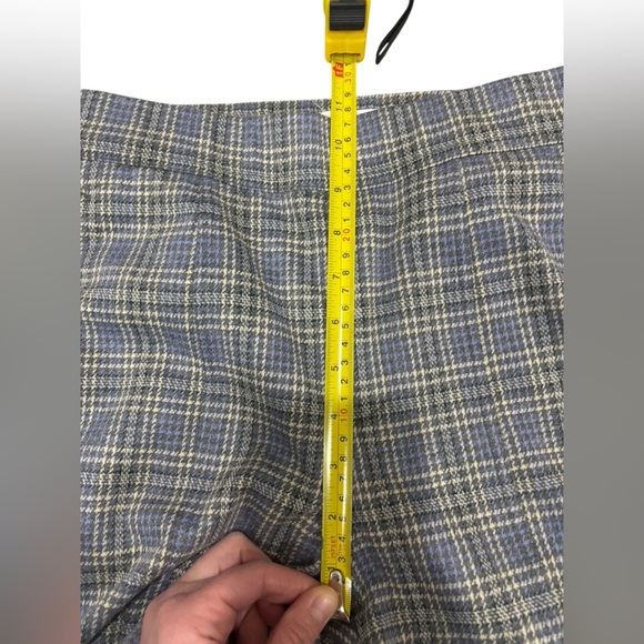 By Anthropologie Knit Hiking Bootcut Pants Size Small Plaid Pull On Elastic - Picture 10 of 13